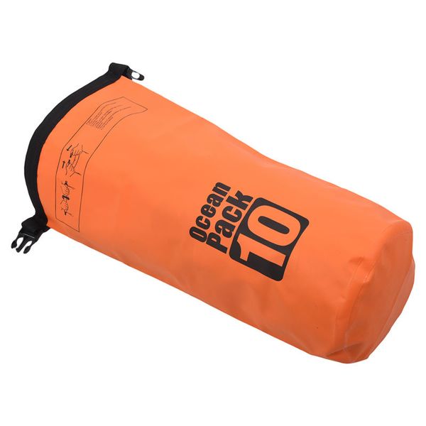 

10l waterproof storage dry carry bag sack backpack pouch boat kayak orange