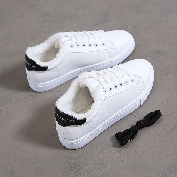 

2019 new female new women's boots winter plus velvet cotton shoes thick-soled warm snow women's boots botas mujer invierno, Black