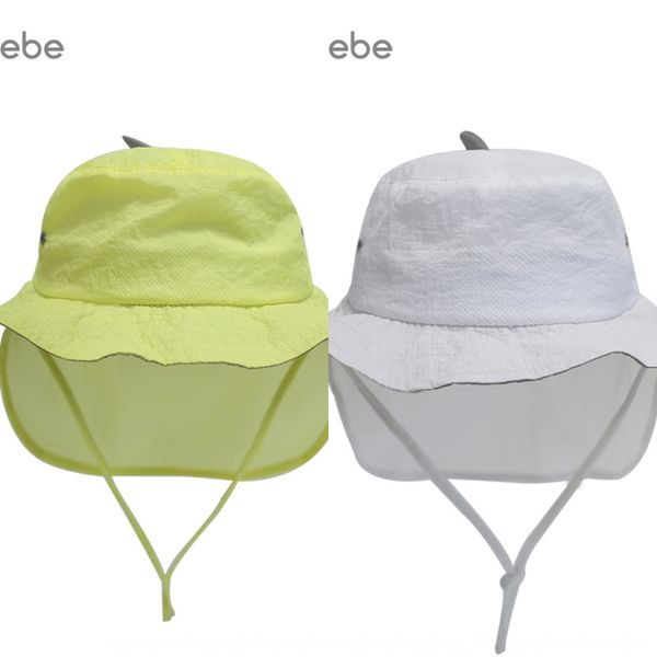 

baby cap baby cap hat summer thin sunscreen children beach male and female babies 6-12 1-3 years old, Yellow