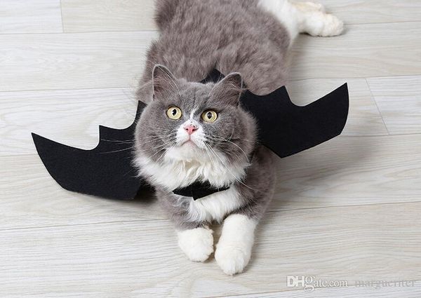 

funny cats cosplay costume halloween pet bat wings cat bat costume fit party dogs cats playing pet supplies