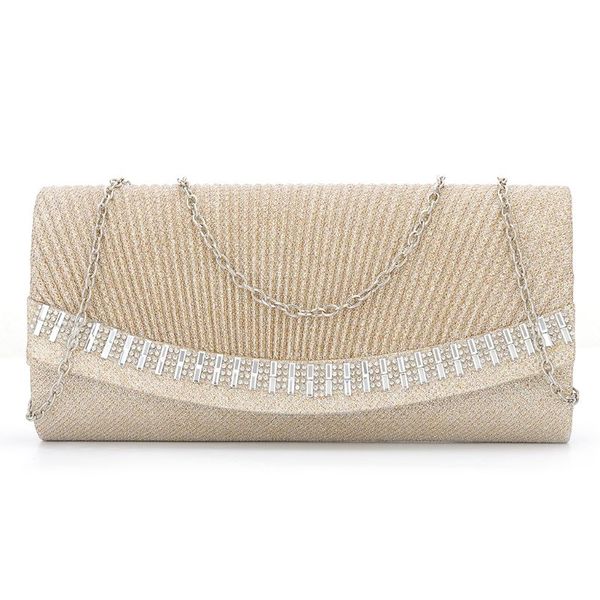 

new fashion women evening shoulder bag bridal clutch party prom wedding envelope rhinestone handbag 2019