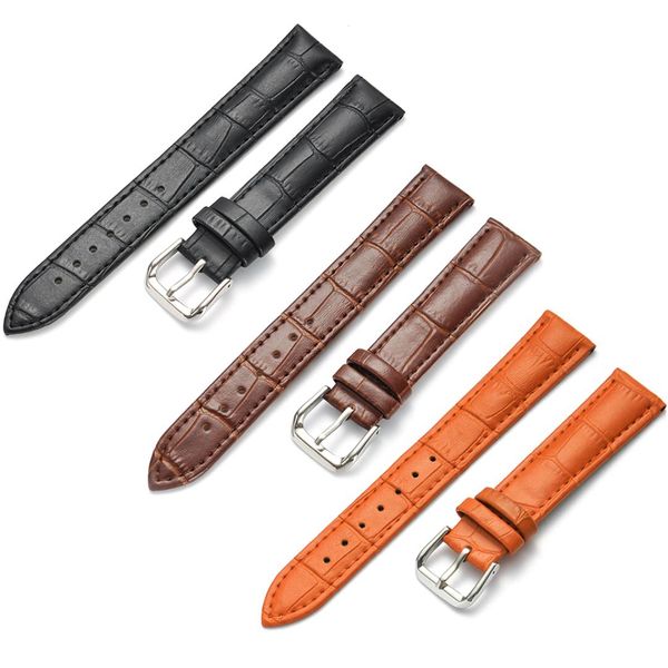 

quick release leather watchband replacement leather watch strap 18mm/20mm/22mm/24mm, Black;brown