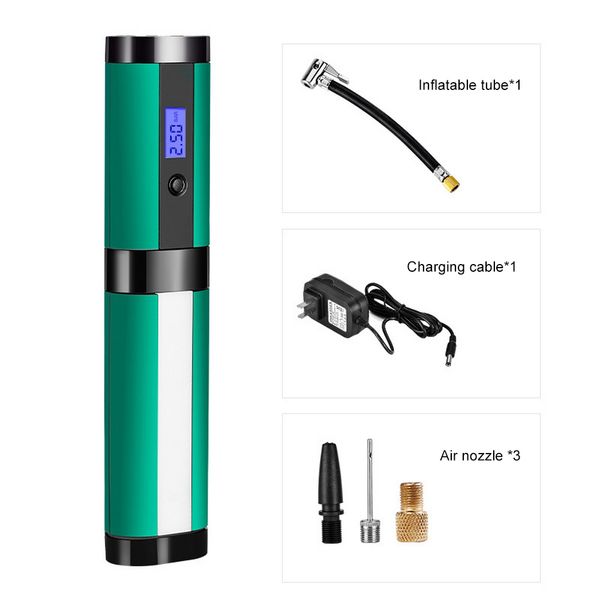 

35l / minute intelligent air pump 12v for car motorcycles digital 4led lamp column air pump wireless charging car accessories