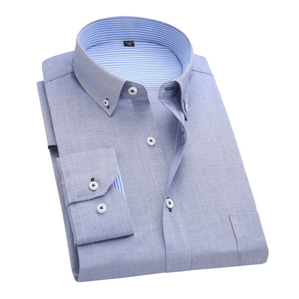 

fashion men shirt korean slim fit solid color men business shirts long sleeve man oxford cotton shirt work wear ing, White;black