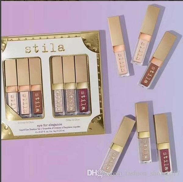 

6 цветов Stila Eye Для Elegance макияжа Limited Edition Liquid Eyeshadow Set Cosmetics Earth цвет состава Eyeshadow наб