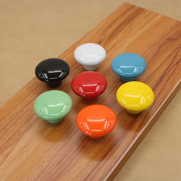 2020 Ceramic Door Knob Colorfull Cabinet Furniture Drawer Cupboard