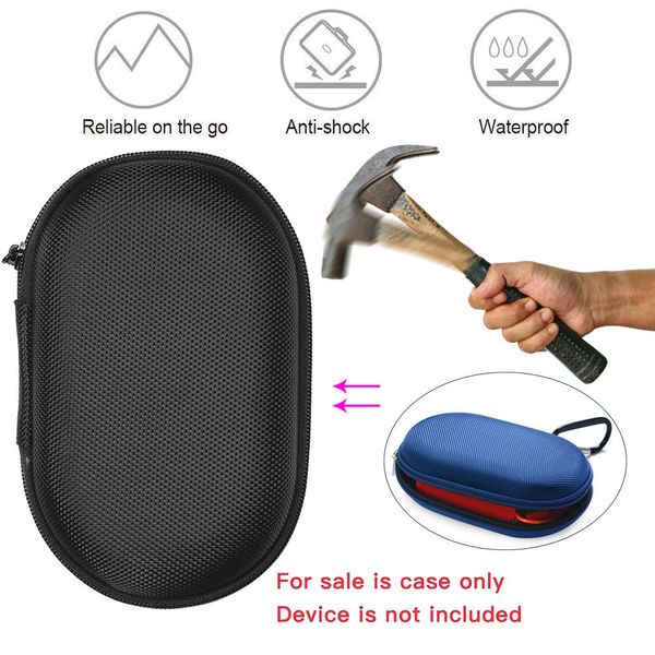 

ultra portable hard eva carry bag cover sturdy and big carabiner snug fit storage case for jbl go 1/2 bluetooth speaker