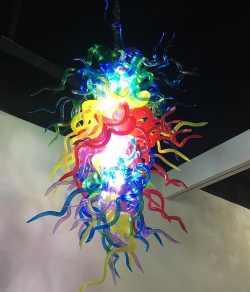 

lamps colorful design modern crystal chandeliers lighting gorgeous hand blown chandelier pendant lights for home decor led light source
