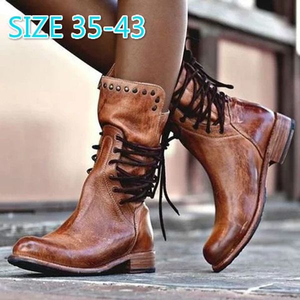 

2020 fashion roman short boots women shoes spring round toe pu ankle boots for women thick heels rubber high heels, Black