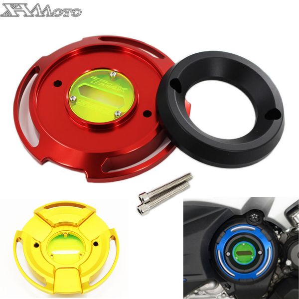 

motorcycle cnc aluminum engine cover side round decoration protection guard for yamaha tmax 530 2017 2018 2019 accessories gold