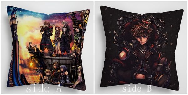 

pillow case suef anime manga kingdom hearts two sided cushion cover 1096