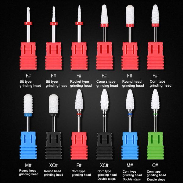 

grain shape steel nail drill bit for electric manicure machine accessories grinding cutter accessories nail tools art tool