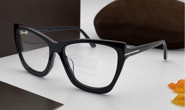 

new selling fashion optical glasses 5520 cat eye simple frame popular generous casual style transparent lens frame simple clear eyewear, Black