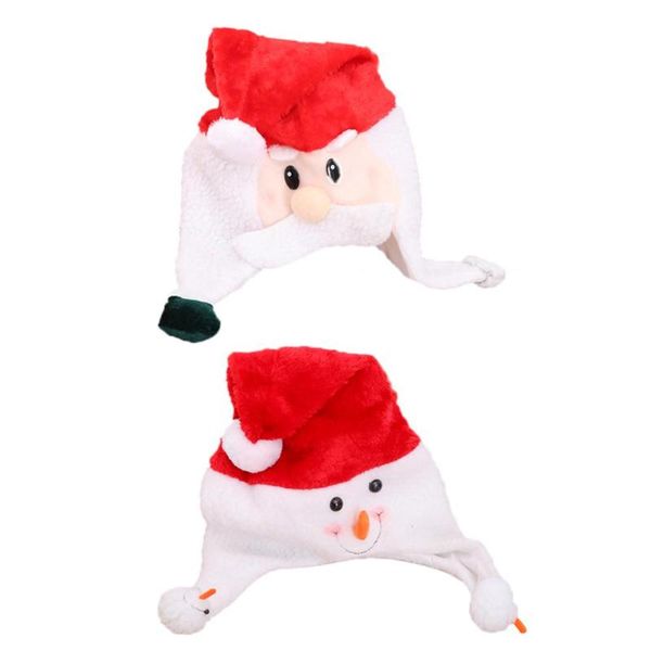 

christmas hats santa claus snowman ornaments plush cap xmas decor kids gift