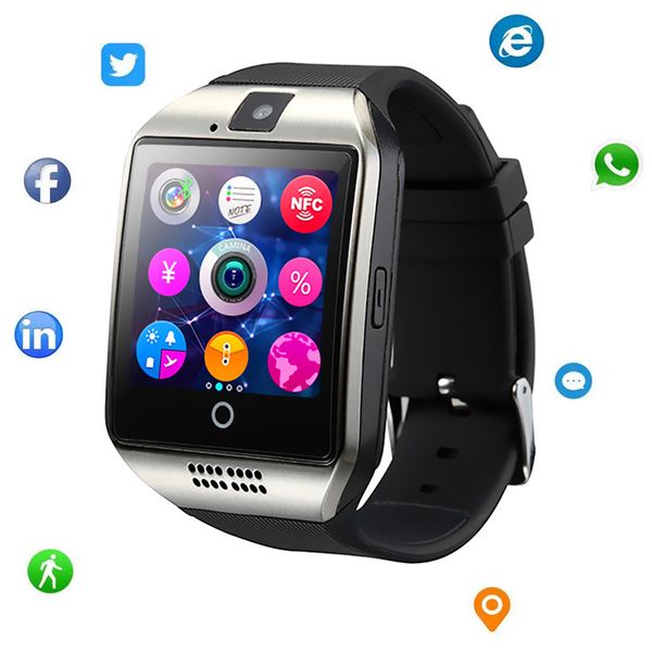 

smart watch with camera bluetooth smartwatch with sim card slot fitness activity tracker sport watch for android smartphones