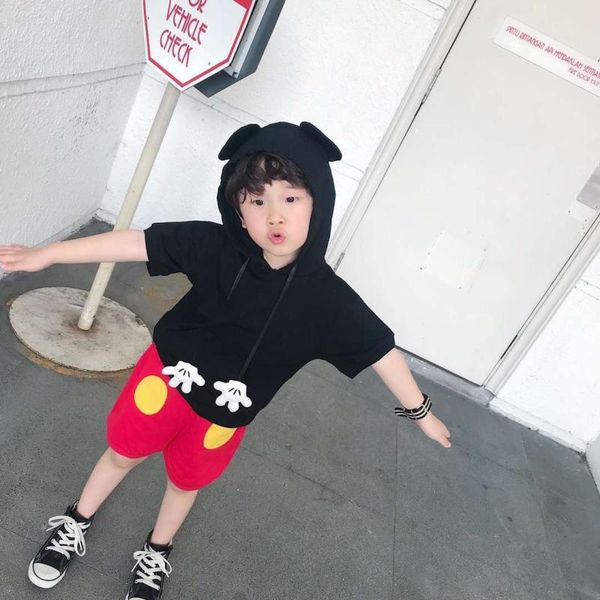 

baby children clothing sets for boys and girls t-shirt+(shorts and skirts) 2020 summer casual pullover kids clothes suits, White