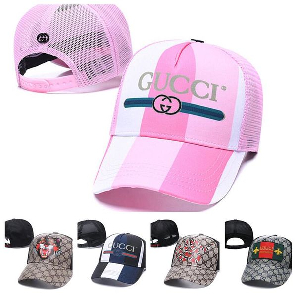 

2020 new brand designer hats caps men women fashion mesh breathable baseball cap wild casual ins hip hop cap, Black;white