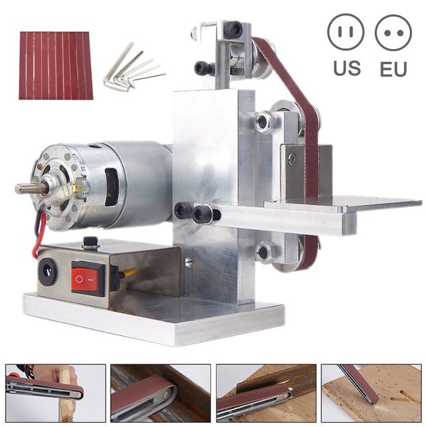 

diy mini belt sander cutter apex edge sharpener polishing/grinding machine tool ja55