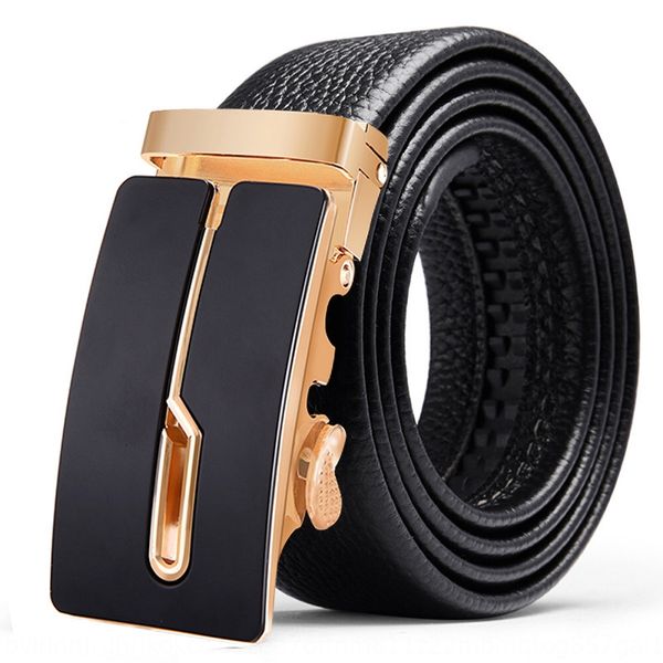 

network men's trousers mesh men's buckle pants automatic b belt business leisure all-match belt black automatic buckle, Black;brown