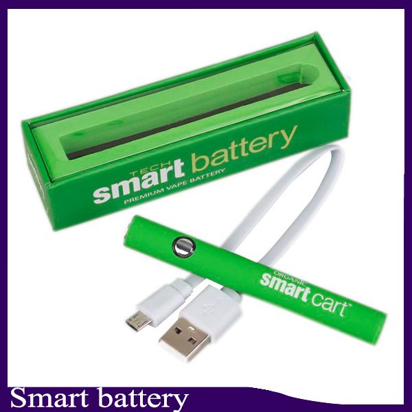 

Smart Cart Battery Vape Pen 510 Thread Cartridges 380mah Variable Voltage Preheating Smartcart Batteries With USB Charger 0266267-1