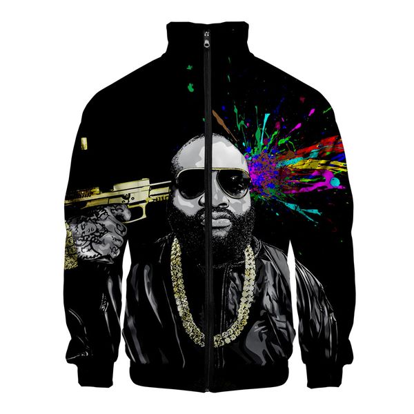 

rick ross oversize jackets men 3d print jacket men bomber jackets streetwear hip hop swag coat dropshipping wholesale, Black;brown