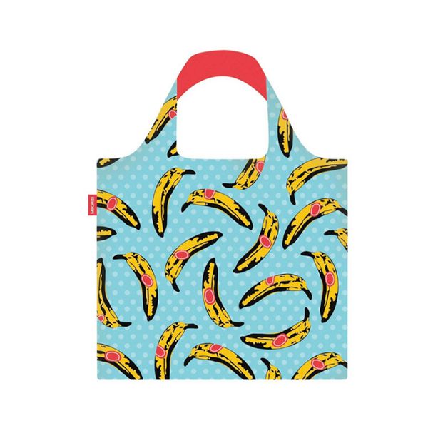 

мода банан печать складной экологически чистый хозяйственная сумка tote складной мешок сумки удобный большой емкости для путешествий продукт