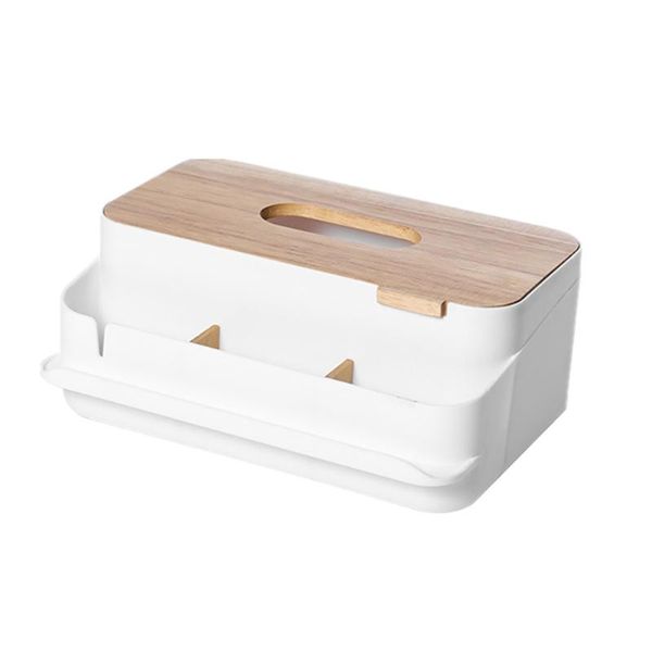 

multifunctional european-style wooden tissue box rectangular solid wood tissue box deskstorage multi-drawer tray