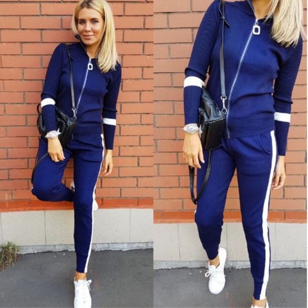 

2019 новый синий цвет женщин спортивный трикотажный костюм для груза падения, Gray