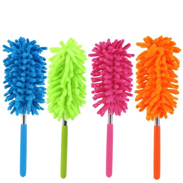 

scalable duster cleaner brush deskcars cleaning duster telescopic soft microfiber dusters chenille household cleaning tool 74cm