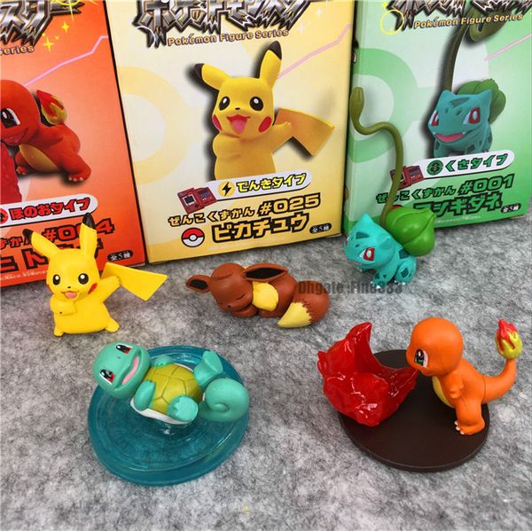 

figures pikachu bulbasaur charmander blind box deskdecor 5 styles 5 pieces per set box package
