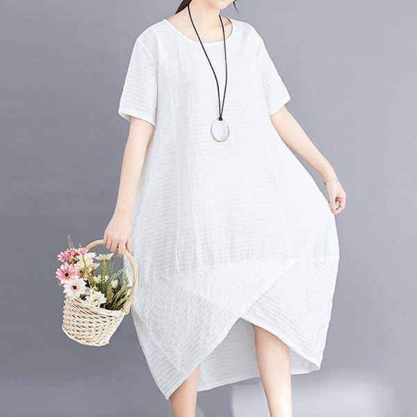 

summer women's solid color beach dresses round neck short sleeve tunic pocket casual short-sleeved waistline simple vestidos