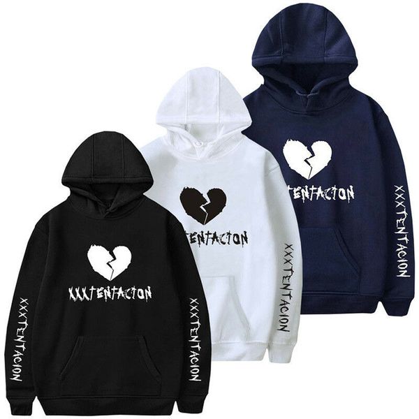 

2019 new style fashion teenager hoodie print letter with pocket jumper hoodies hip rock trap, Black