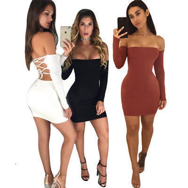 

платье партии женщин одежда летняя женская с длинным рукавом hollow bodycon ночной клуб дамы женщины плеча sexy платья дизайнер одежды, Black;gray