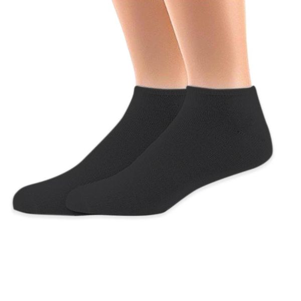 

6pair cotton short socks men solid color leisure ankle boat socks for gift, Black