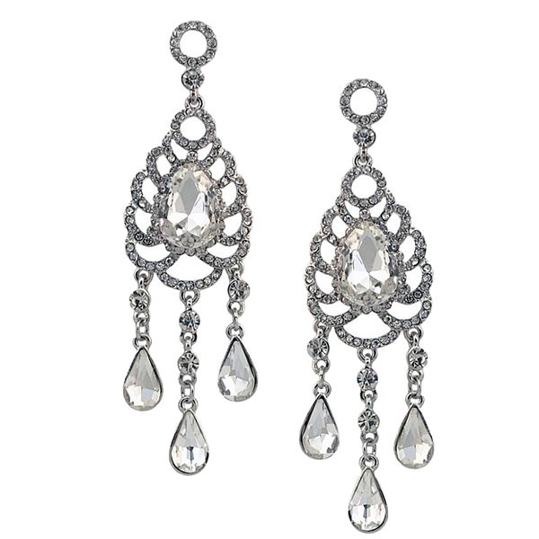 

crystal chandelier dangle earrings women earring wedding party jewelry, Golden