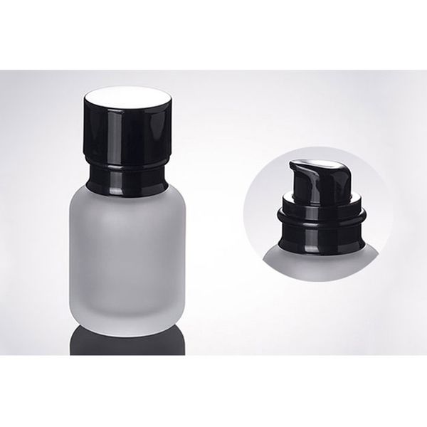 

packing bottles 50ml portable bottle high-end cosmetic glass in separate frosted flask emulsion