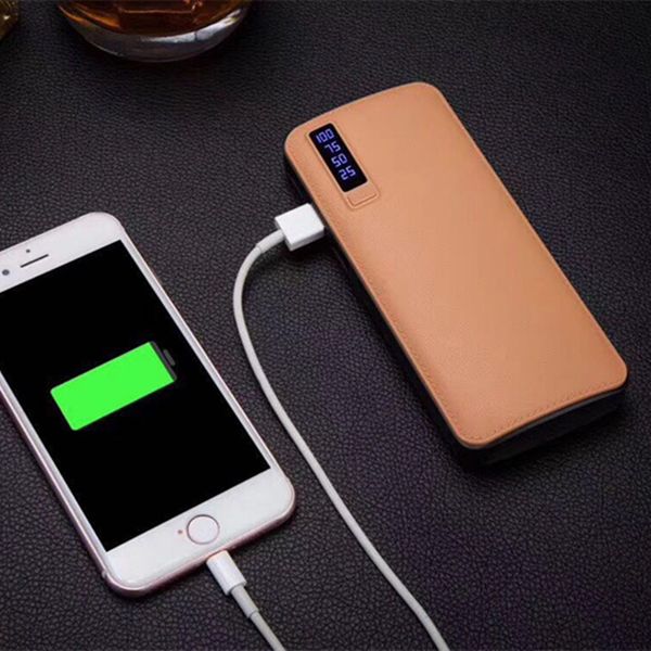 

power bank 20000mah large capacity portable mobile phone charger lcd digital powerbank usb phone battery outdoor travel charger