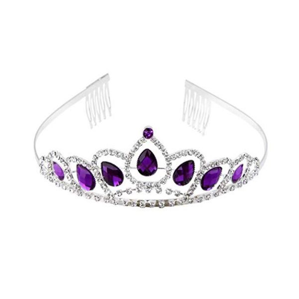 

wedding party 13x4cm tiaras beaded flower leaf headwear of bride crown diamond headwear for bride acting initiation graduation rs-28, White;golden