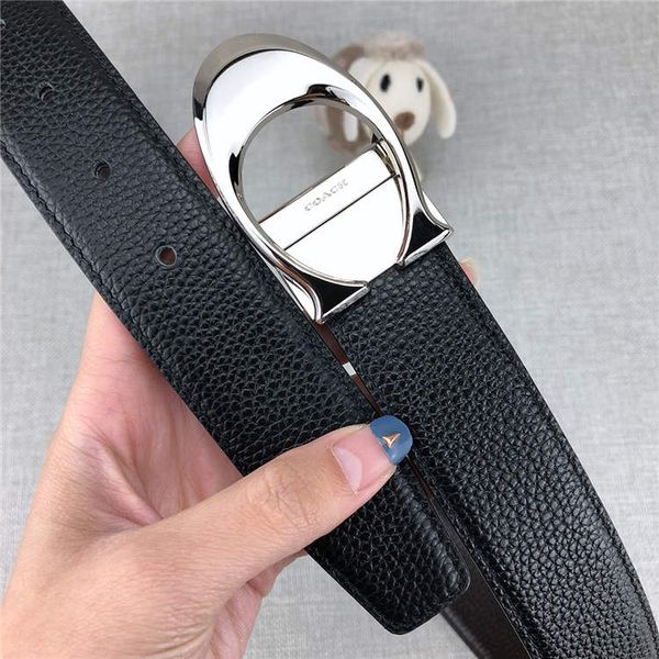 

роскошный кожаный пояс роскошный высококачественный модный бренд кожаный ремень пряжка 2019 последняя ширина 3,4 см бестселлер 20070061, Black;brown