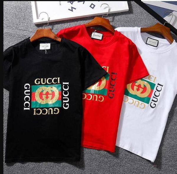 

51x fa hion port red nake print round neck hort leeved men and women couple ca ual tudent t hirt trend