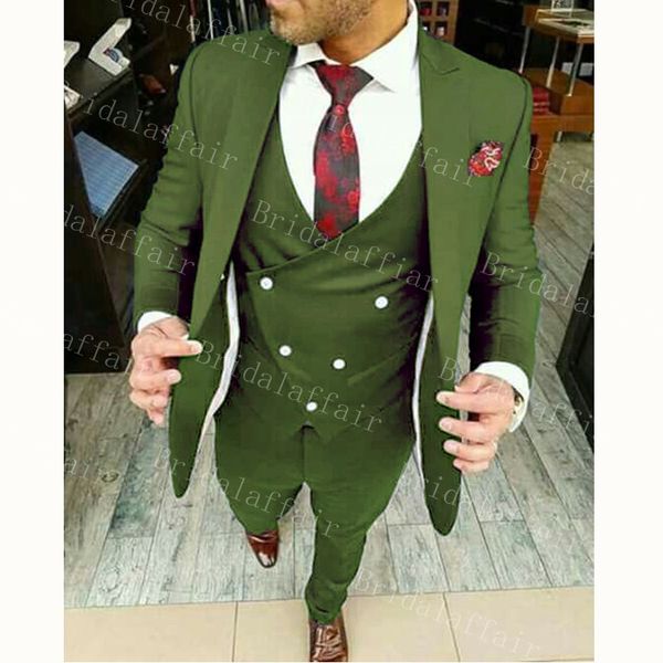 Yeni Tasarım Özel Yapımı Turuncu Kırmızı Sağdısmen Düğün Takımları Erkekler için Damat Smokin Mens Suit 3 Parti Partisi Suit Jacket Pants200L