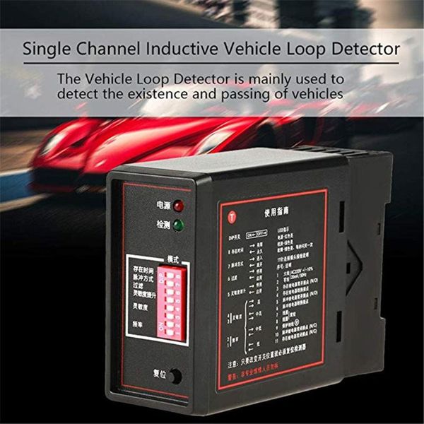 

pd132 vehicle loop detector single channel inductive detector for car parking lot gate traffic control
