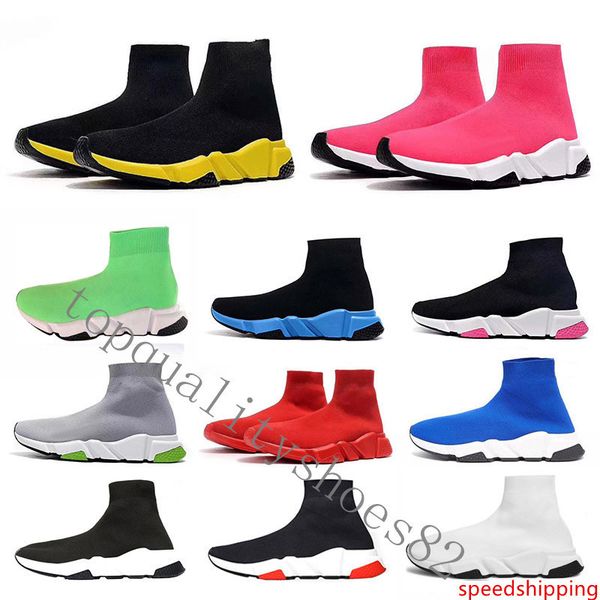 

2020 designer sock shoes triple black white s mens fashion vintage sneakers glitter women speed trainer runner platform luxury casual boots