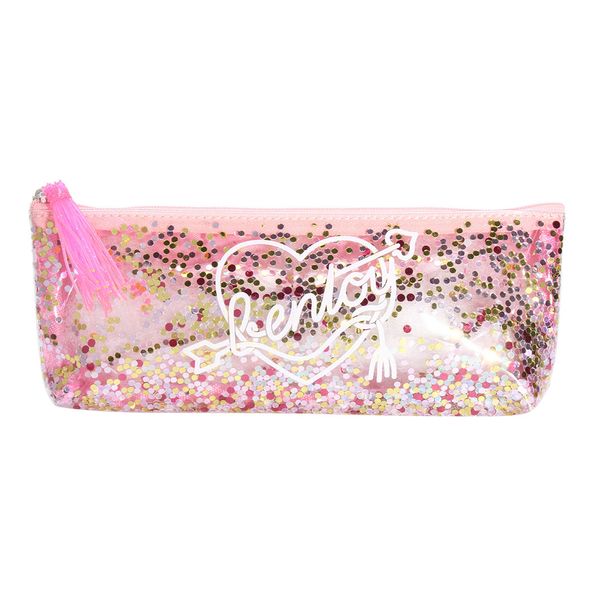 

new дизайн блестки макияж мешок косметический организовывать кисточку сумки wash канцелярского zipper pen пенал