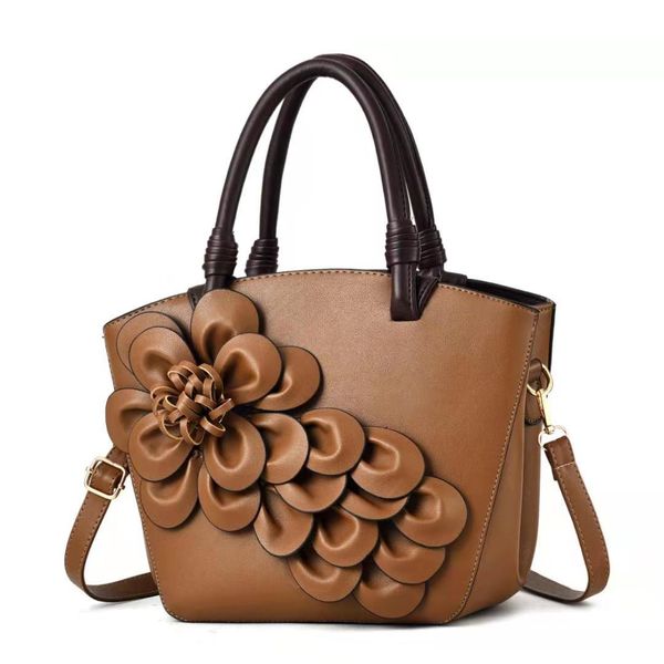 

bag handbag three-dimensional flower tide niche womens new fashion bag fjajr, Red;black
