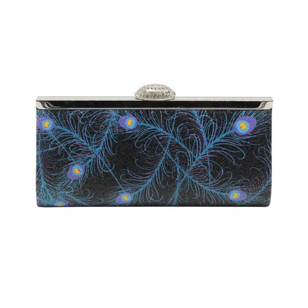 

rhinestone mushroom head dinner bag retro peacock feather evening bag clutch
