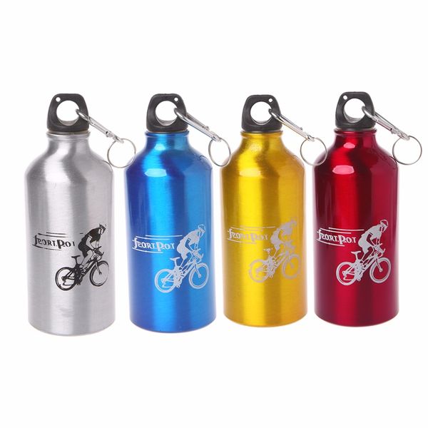 

500ml water bottle aluminum alloy outdoor sports cycling ultralight with buckle