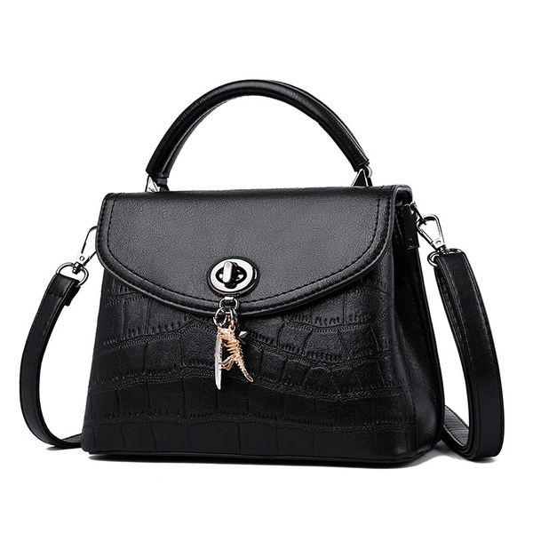 

korea portable leather handbags new spring and summer 2019 handbag messenger bag small square bag