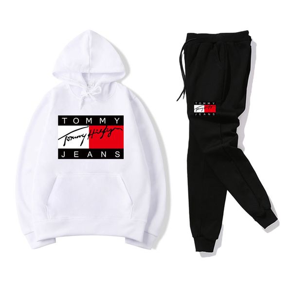 

84ommy 72ilfiger pring and autumn color matching weat hirt with pant outerwear clothing men port uit men port wear uit men