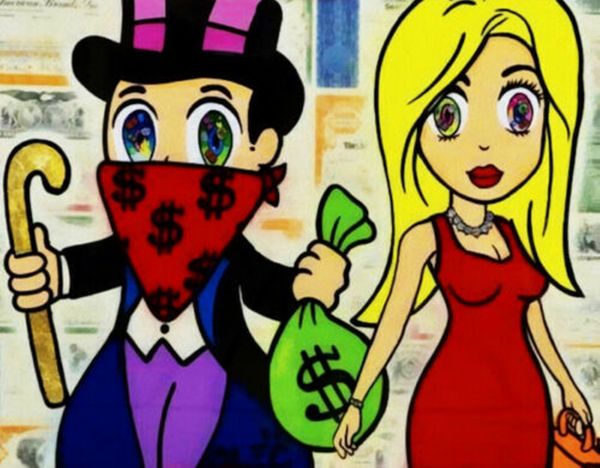

alec monopoly graffiti art blondie home decor handpainted &hd print oil painting on canvas wall art canvas pictures 200807